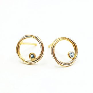 Silver and Topaz Earrings