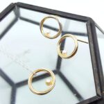 Pearl Twist Continuum Circle Pendant and Earrings Set