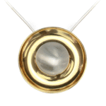 Revolve large pendant in silver and gilt