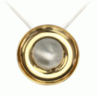 Silver and gilt pendant