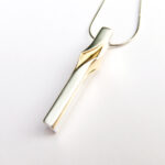 Twist Arch Pendant in Silver and Gilt