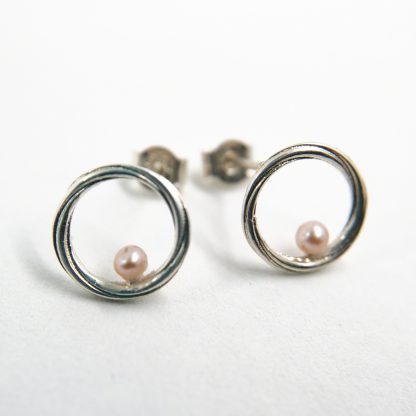Silver and Pearl Earrings