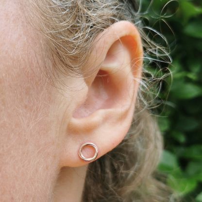 9kt rose gold earrings