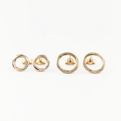 9kt gold earrings