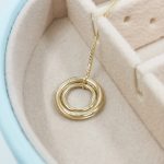 9ct Yellow Gold Twist Continuum Double Pendant
