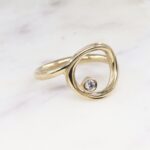 9ct Gold and Diamond Dress Ring - Twist Continuum