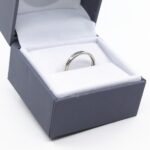 Wedding Band in 9ct White Gold - Twist Continuum Ring Wide