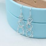 Silver Entwine Earrings - Triple Drop