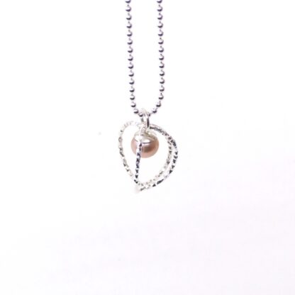 Silver and Pearl Circles Pendant