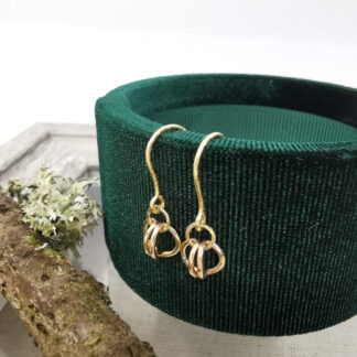 9ct Gold Entwine Earrings - Small