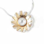 Petaliform Silver and Gilt Necklace